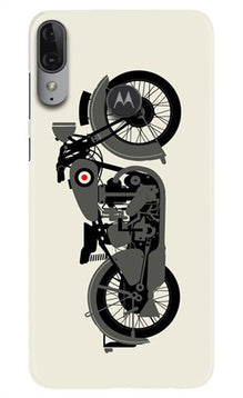 MotorCycle Mobile Back Case for Moto E6s (Design - 259)