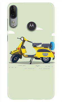 Vintage Scooter Mobile Back Case for Moto E6s (Design - 260)