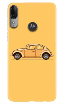 Vintage Car Mobile Back Case for Moto E6s (Design - 262)