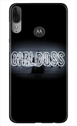 Girl Boss Black Case for Moto E6s (Design No. 268)