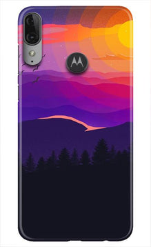 Sun Set Mobile Back Case for Moto E6s (Design - 279)