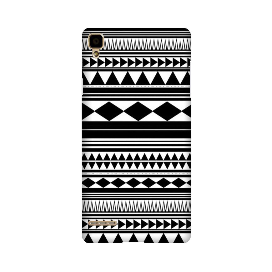 Black white Pattern Case for Oppo F1