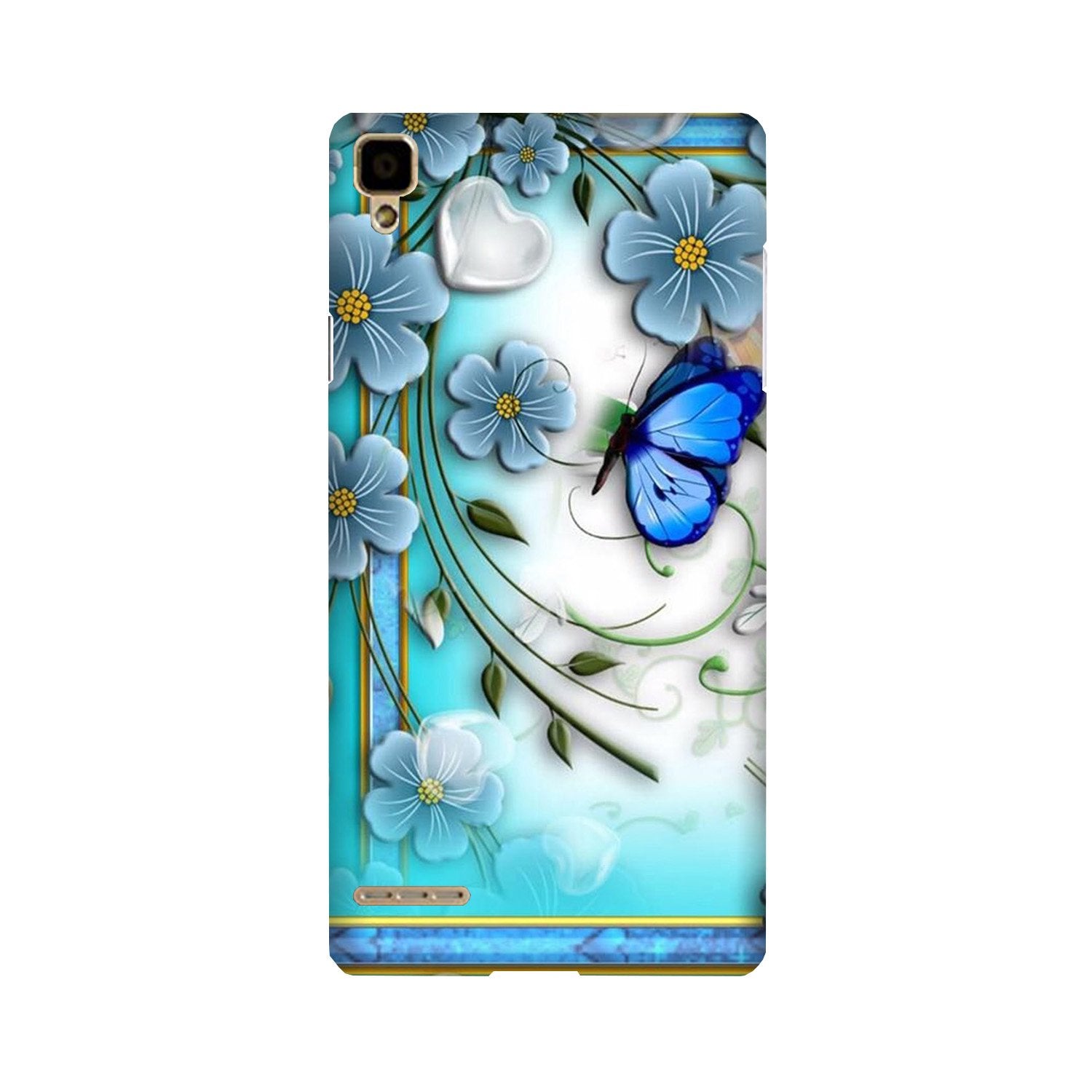 Blue Butterfly Case for Oppo F1