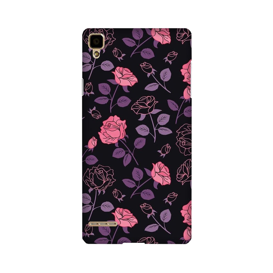 Rose Black Background Case for Oppo F1