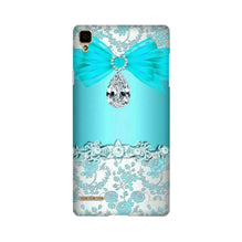 Shinny Blue Background Case for Oppo F1