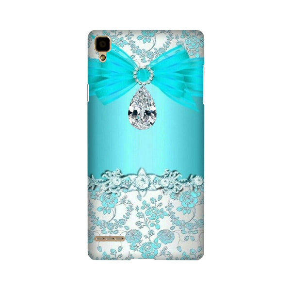 Shinny Blue Background Case for Oppo F1