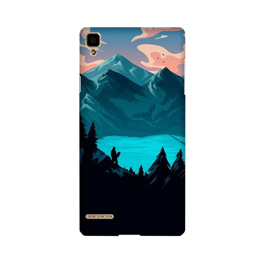 Army Camouflage Case for Oppo F1  (Design - 106)