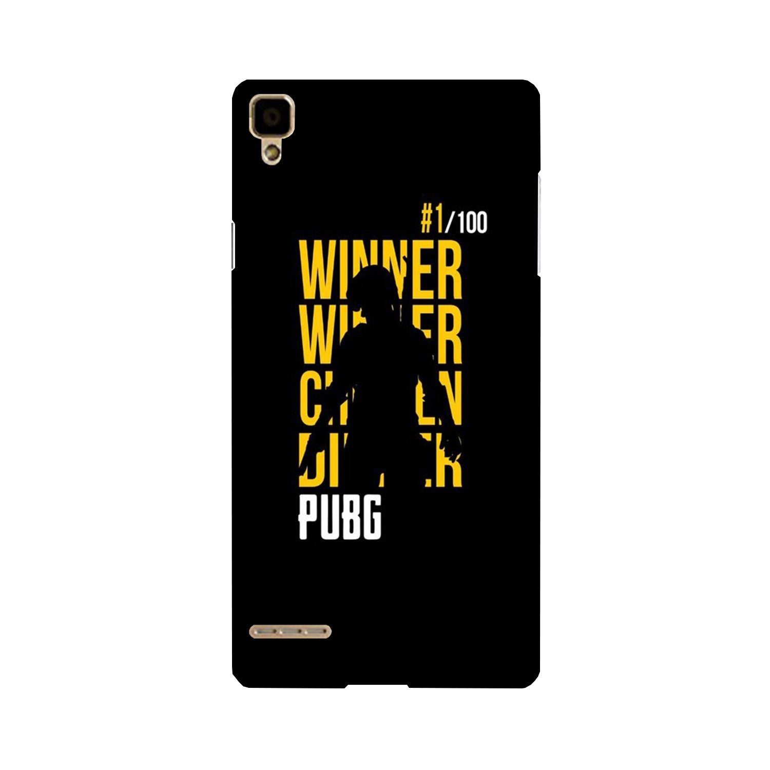 Pubg Winner Winner Case for Oppo F1(Design - 177)