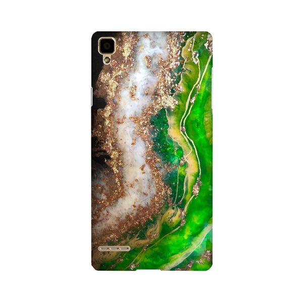 Marble Texture Mobile Back Case for Oppo F1  (Design - 307)
