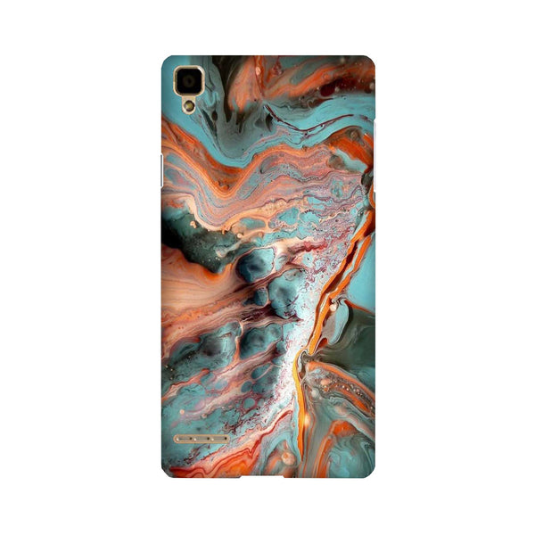 Marble Texture Mobile Back Case for Oppo F1  (Design - 309)