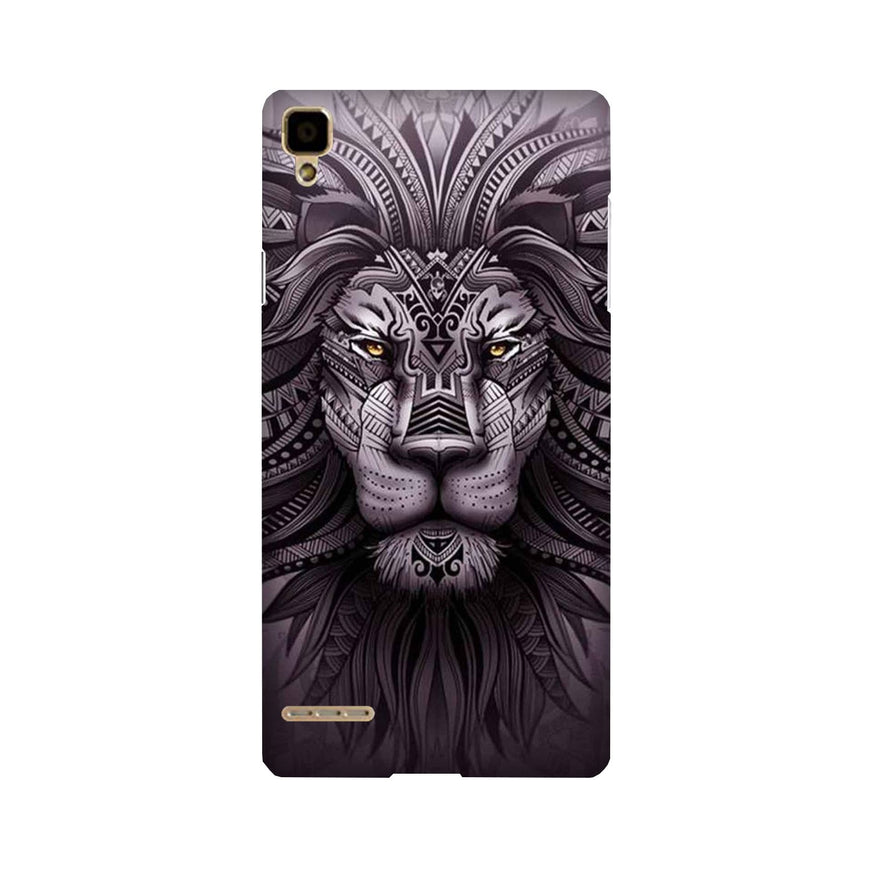 Lion Mobile Back Case for Oppo F1  (Design - 315)