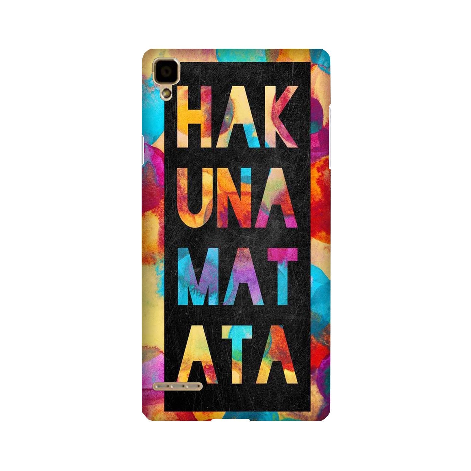 Hakuna Matata Mobile Back Case for Oppo F1  (Design - 323)