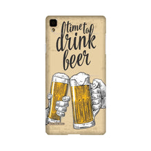 Drink Beer Mobile Back Case for Oppo F1  (Design - 328)