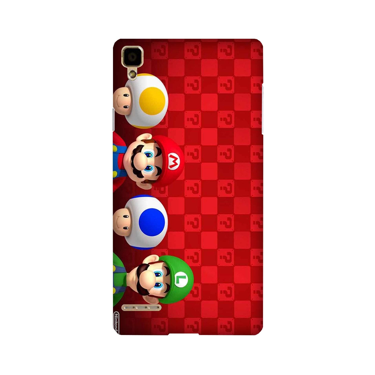 Mario Mobile Back Case for Oppo F1  (Design - 337)