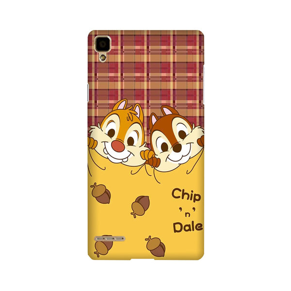 Chip n Dale Mobile Back Case for Oppo F1  (Design - 342)
