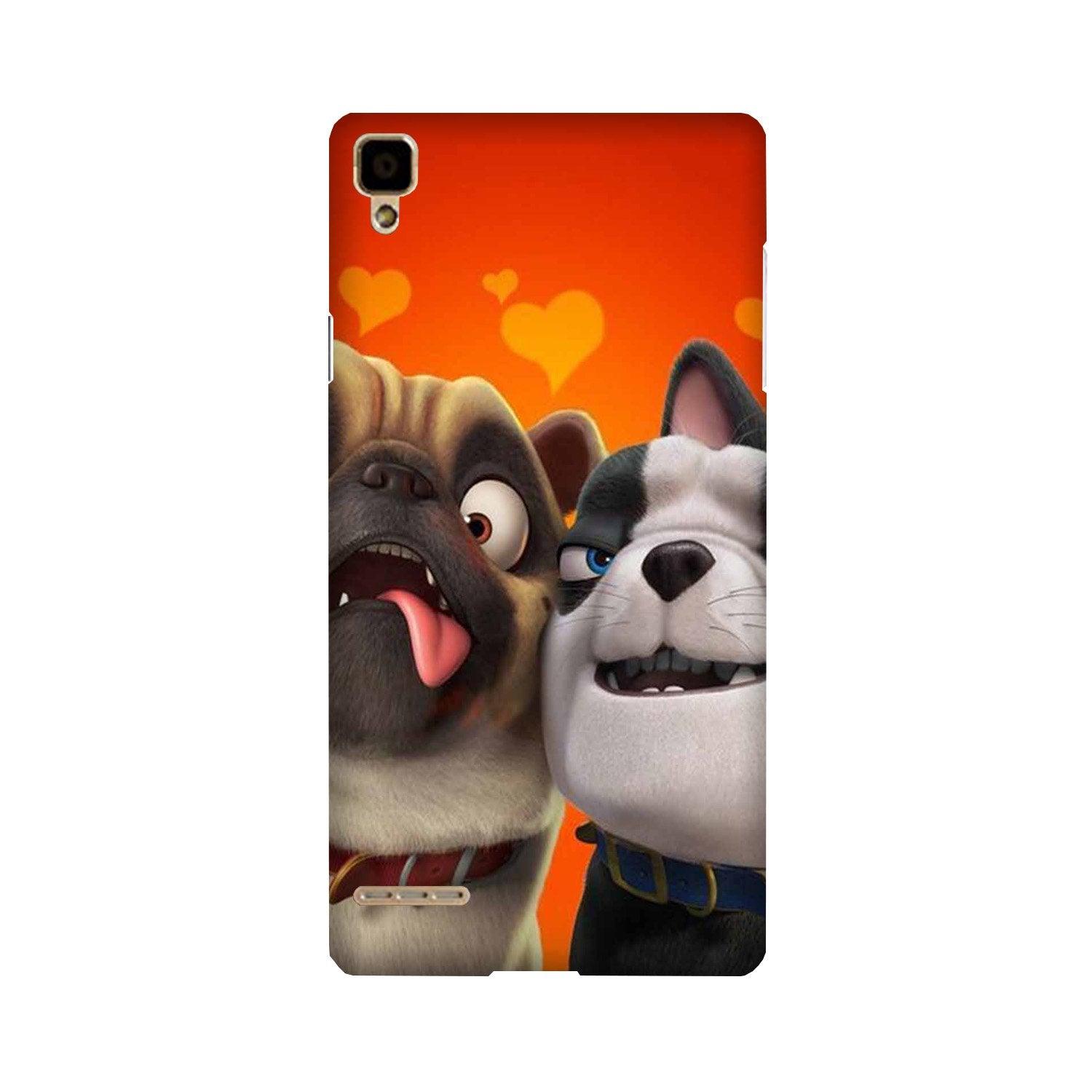 Dog Puppy Mobile Back Case for Oppo F1  (Design - 350)
