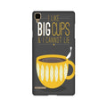 Big Cups Coffee Mobile Back Case for Oppo F1  (Design - 352)