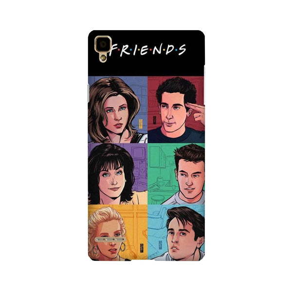 Friends Mobile Back Case for Oppo F1  (Design - 357)