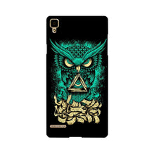 Owl Mobile Back Case for Oppo F1  (Design - 358)