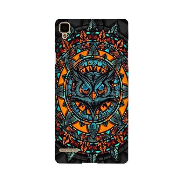 Owl Mobile Back Case for Oppo F1  (Design - 360)