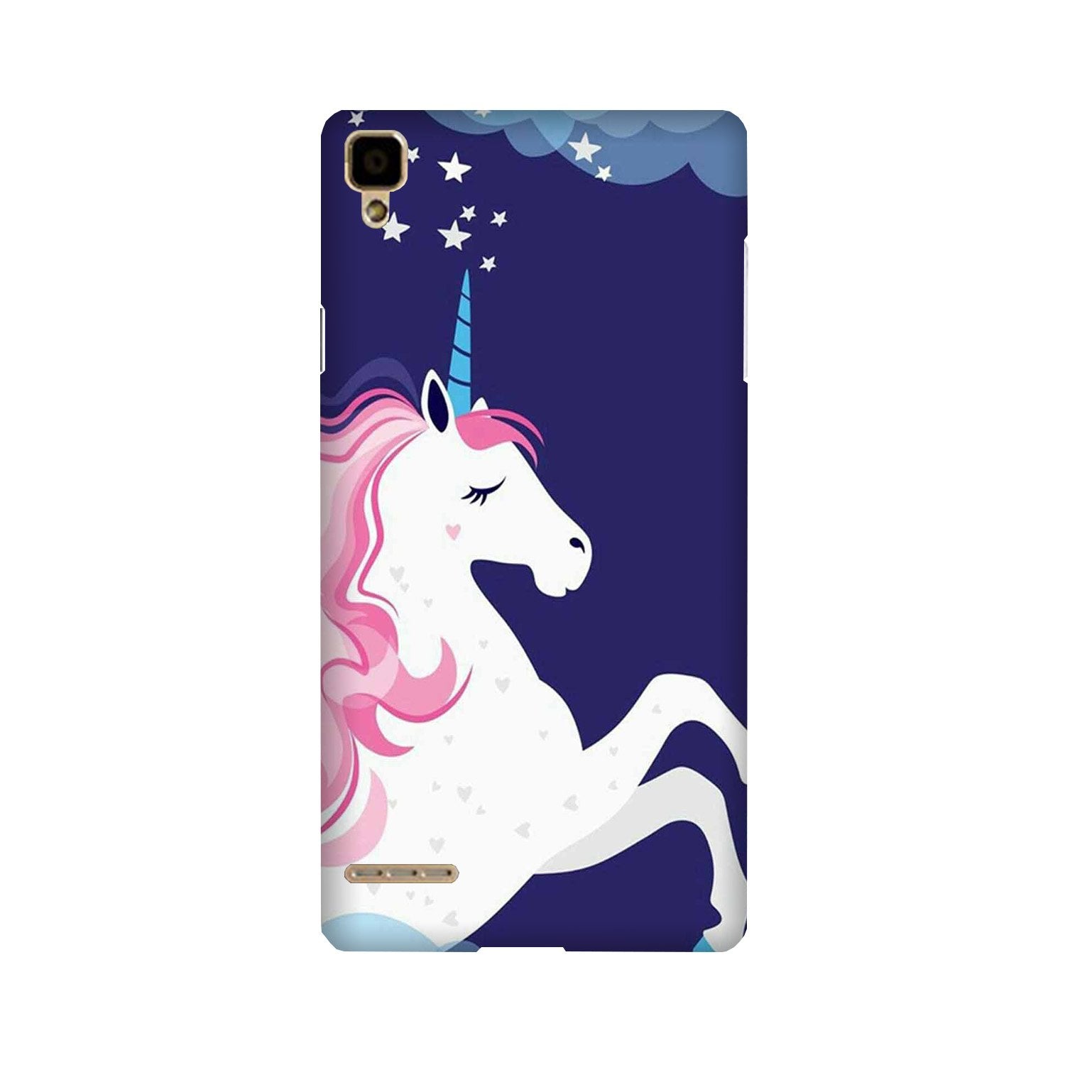 Unicorn Mobile Back Case for Oppo F1  (Design - 365)