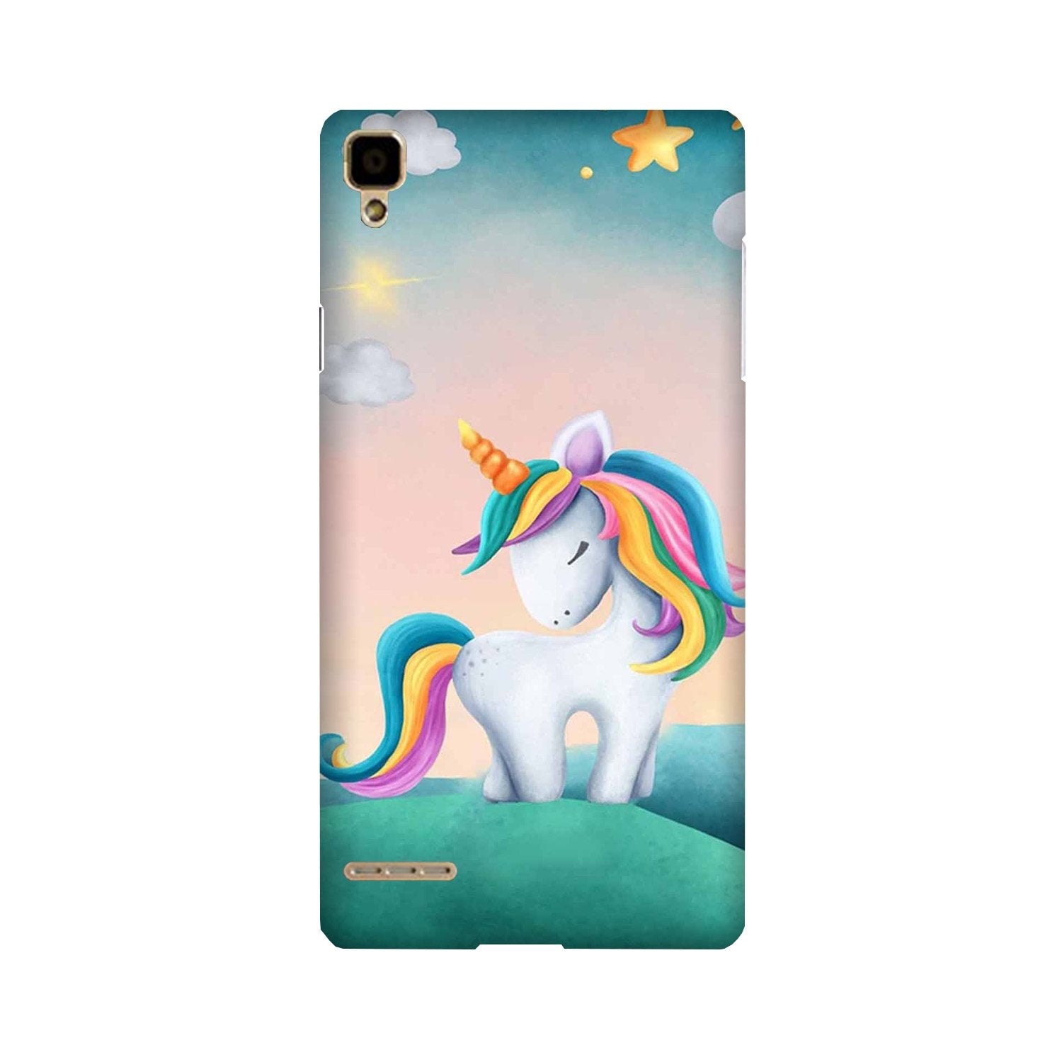 Unicorn Mobile Back Case for Oppo F1  (Design - 366)
