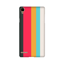Color Pattern Mobile Back Case for Oppo F1  (Design - 369)