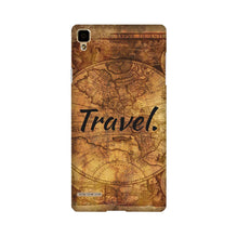 Travel Mobile Back Case for Oppo F1  (Design - 375)