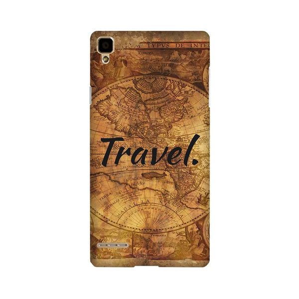 Travel Mobile Back Case for Oppo F1  (Design - 375)