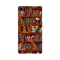 Book Shelf Mobile Back Case for Oppo F1  (Design - 390)