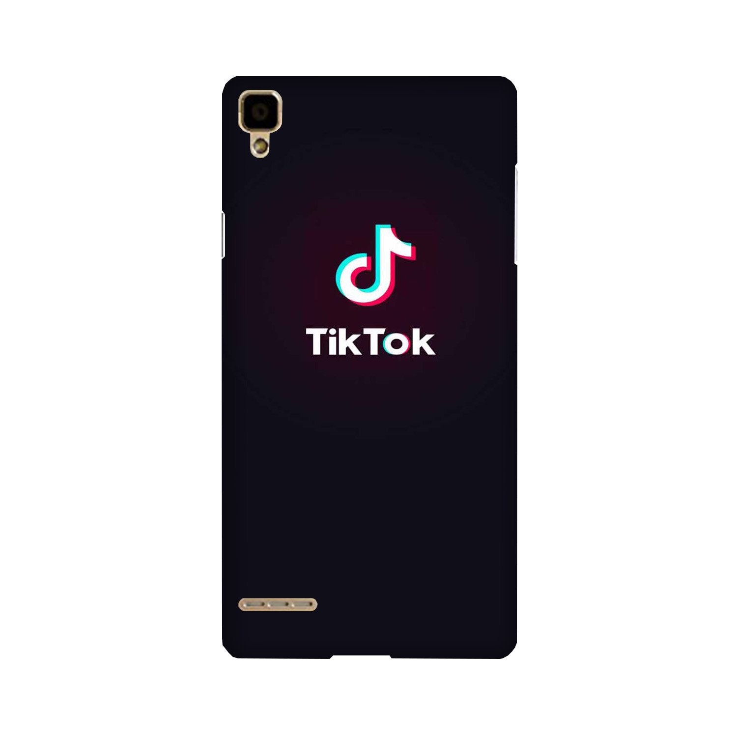 Tiktok Mobile Back Case for Oppo F1  (Design - 396)