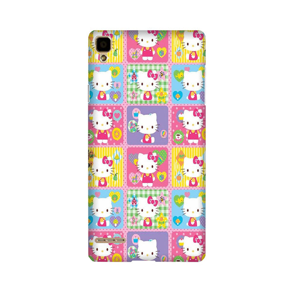 Kitty Mobile Back Case for Oppo F1  (Design - 400)