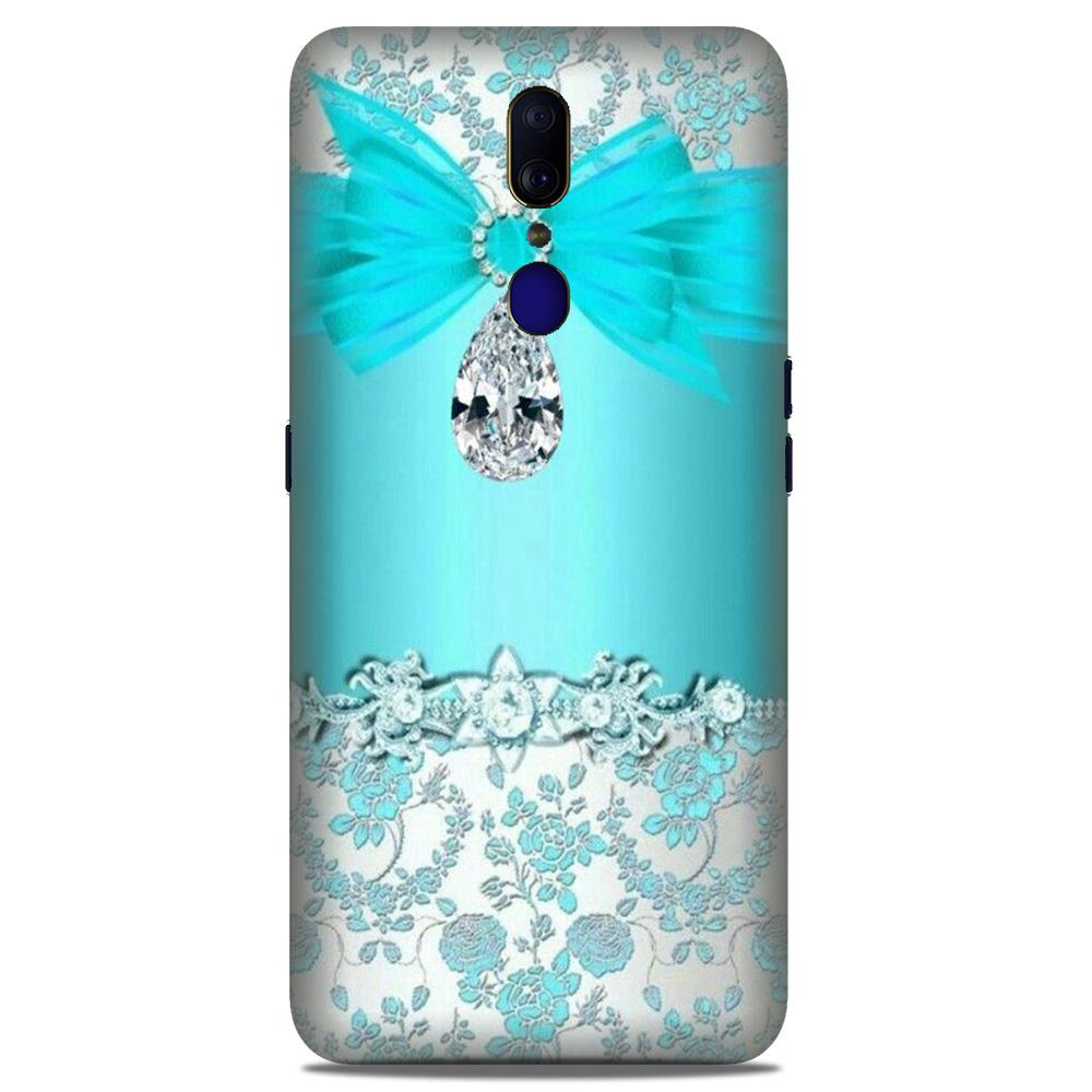 Shinny Blue Background Case for Oppo F11