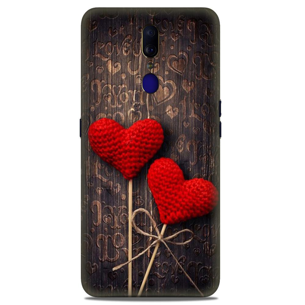 Red Hearts Case for Oppo F11