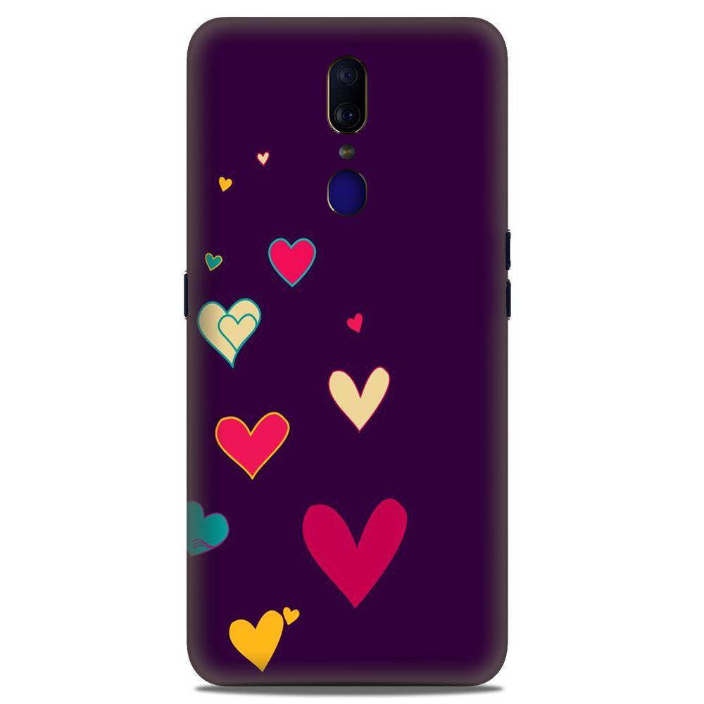 Purple Background Case for Oppo F11  (Design - 107)