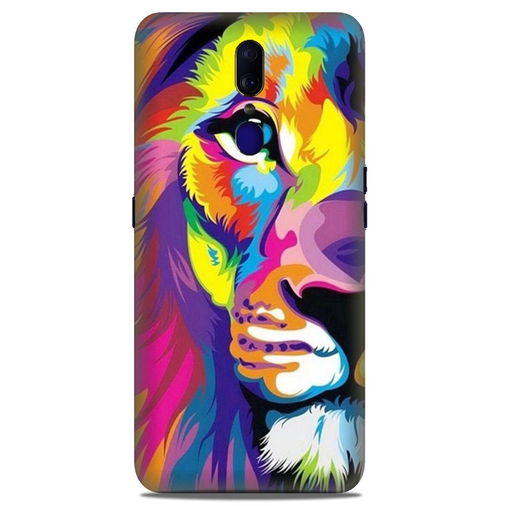Colorful Lion Case for Oppo F11  (Design - 110)