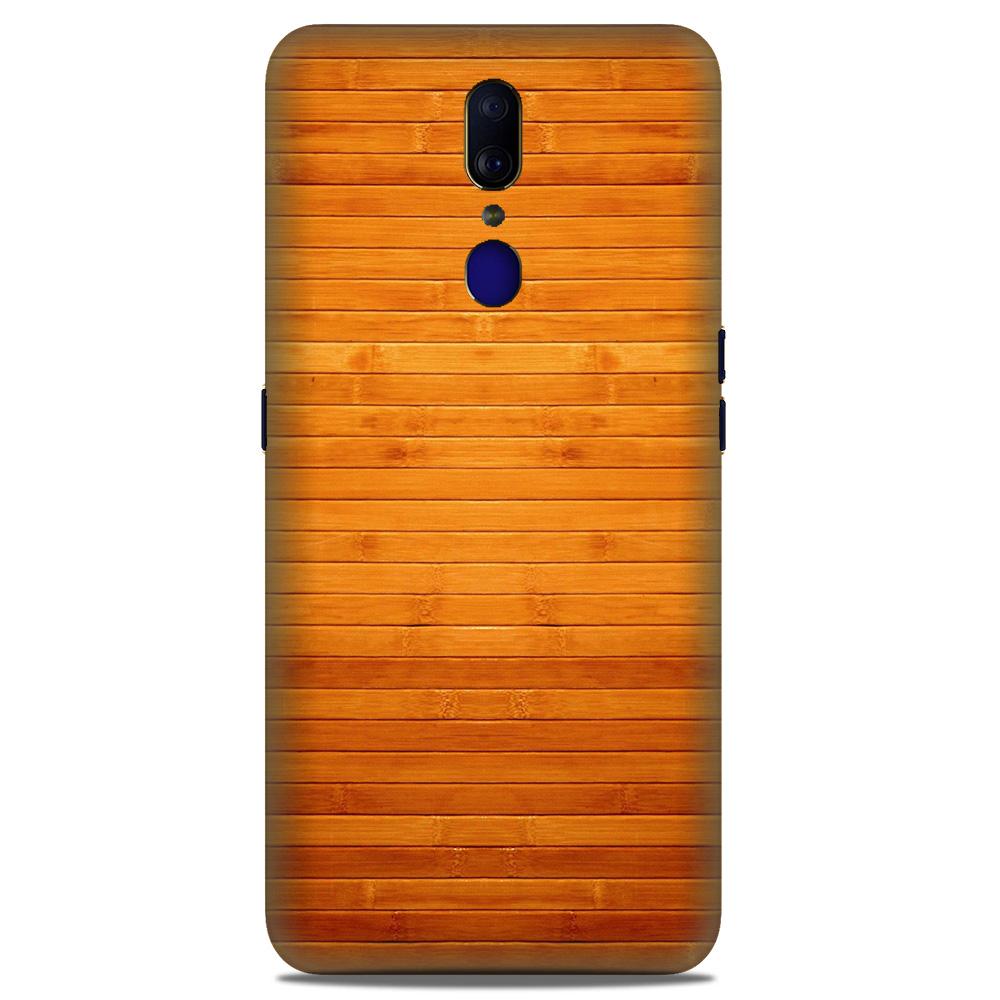 Wooden Look Case for Oppo F11  (Design - 111)
