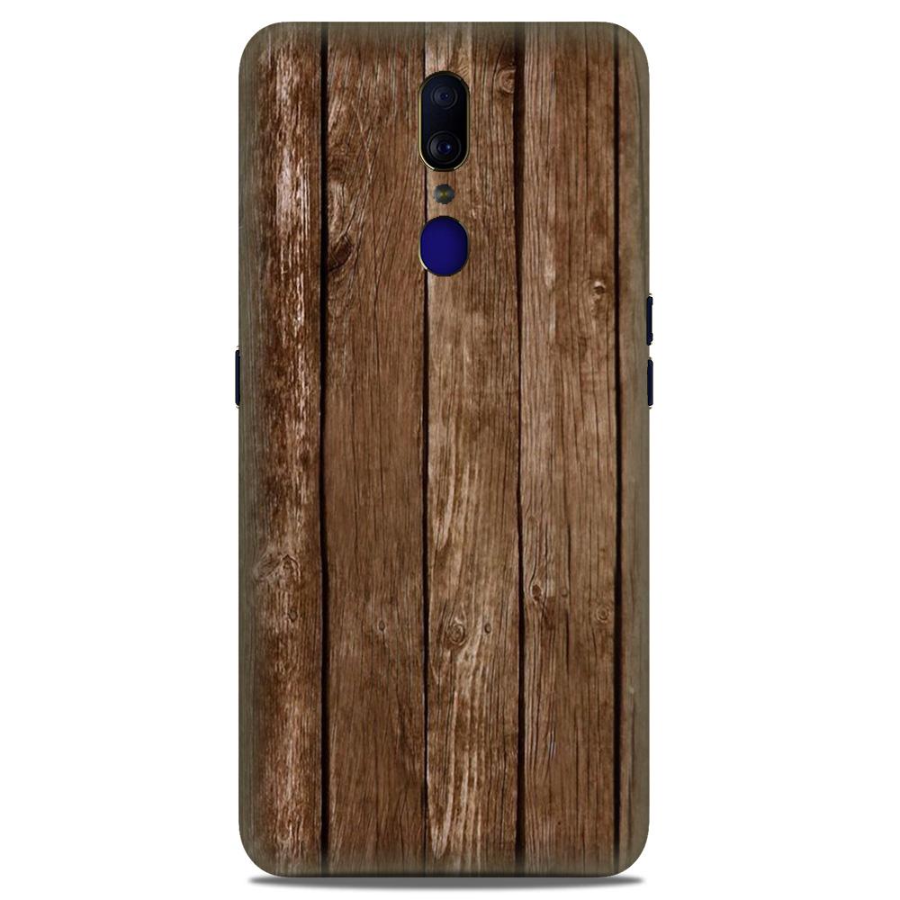 Wooden Look Case for Oppo F11  (Design - 112)