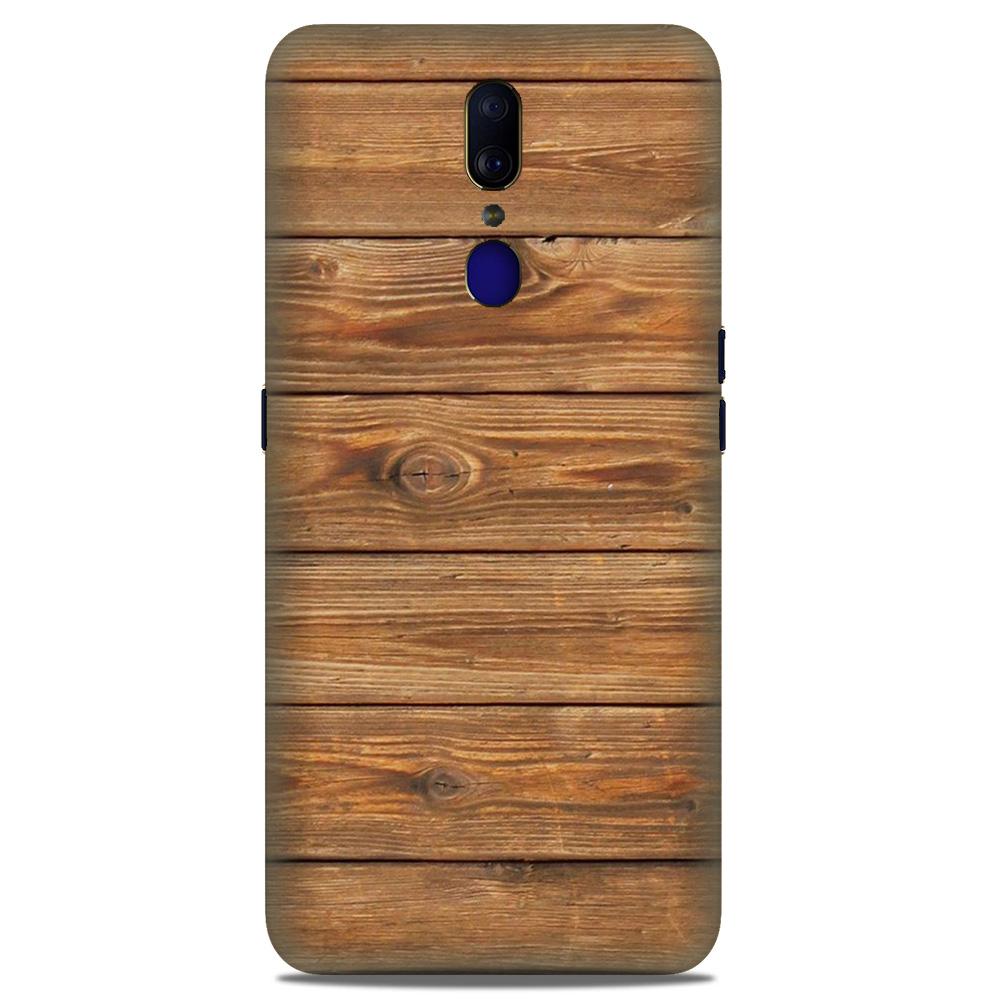 Wooden Look Case for Oppo F11  (Design - 113)