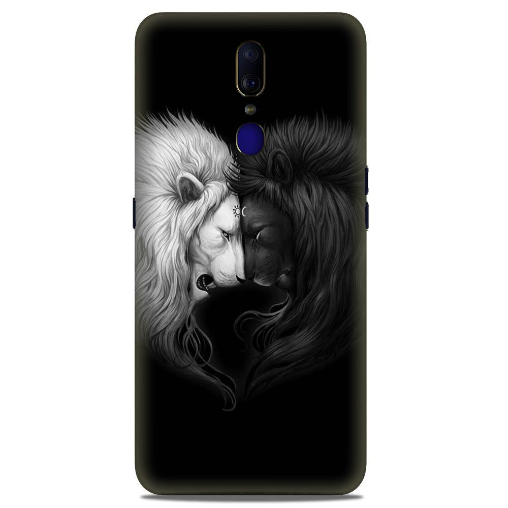 Dark White Lion Case for Oppo A9(Design - 140)