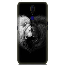 Dark White Lion Case for Oppo A9  (Design - 140)
