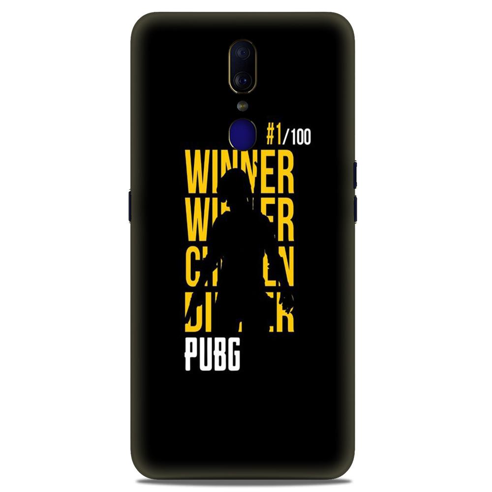 Pubg Winner Winner Case for Oppo F11  (Design - 177)
