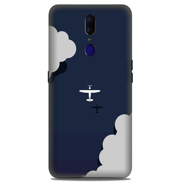 Clouds Plane Case for Oppo F11 (Design - 196)