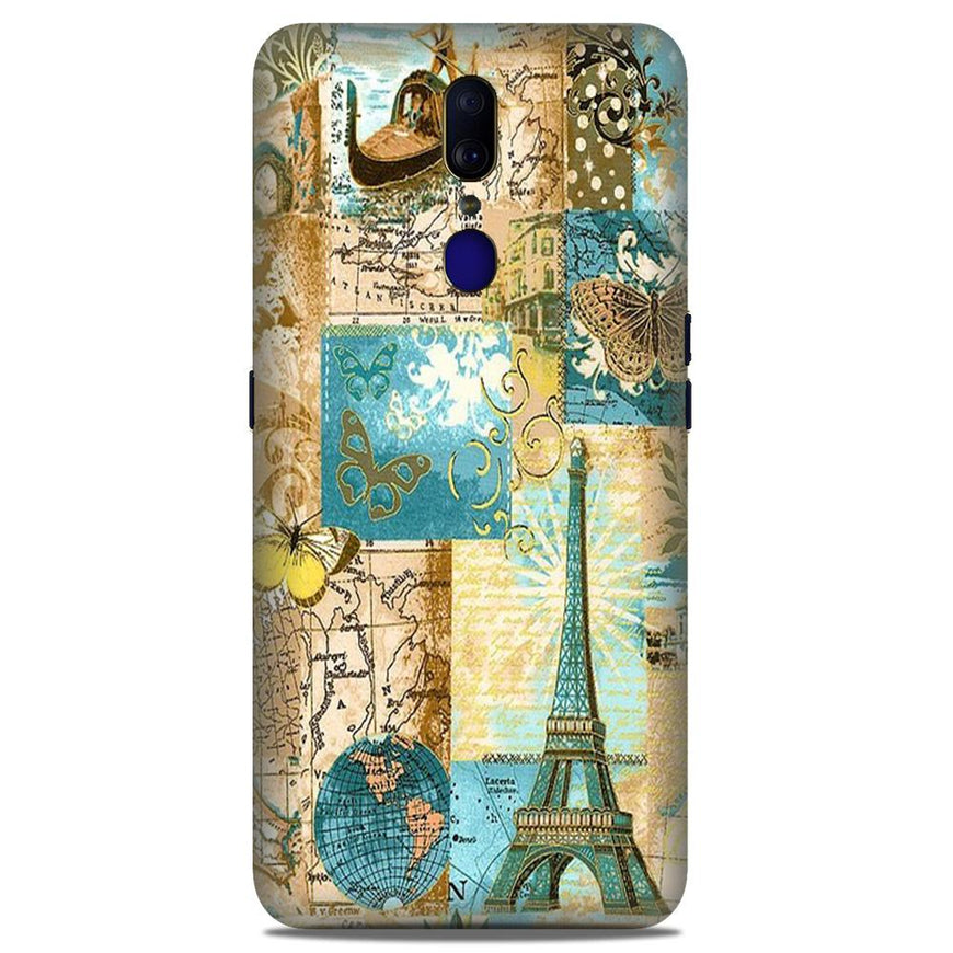 Travel Eiffel Tower Case for Oppo A9 (Design No. 206)