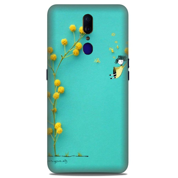 Flowers Girl Case for Oppo F11  (Design No. 216)