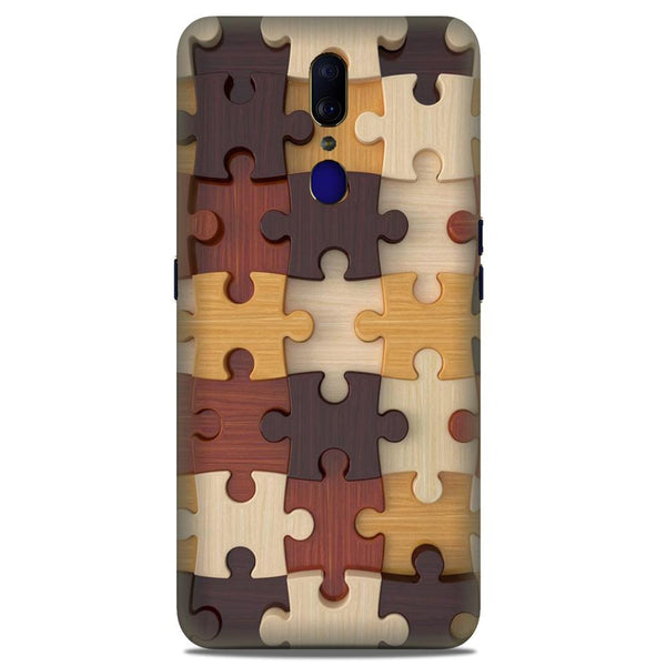 Puzzle Pattern Case for Oppo F11  (Design No. 217)