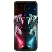 Wolf fight Case for Oppo F11  (Design No. 221)