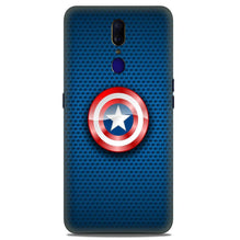 Captain America Shield Case for Oppo F11  (Design No. 253)