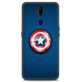 Captain America Shield Case for Oppo F11(Design No. 253)