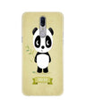 Panda Bear Mobile Back Case for Oppo F11  (Design - 317)